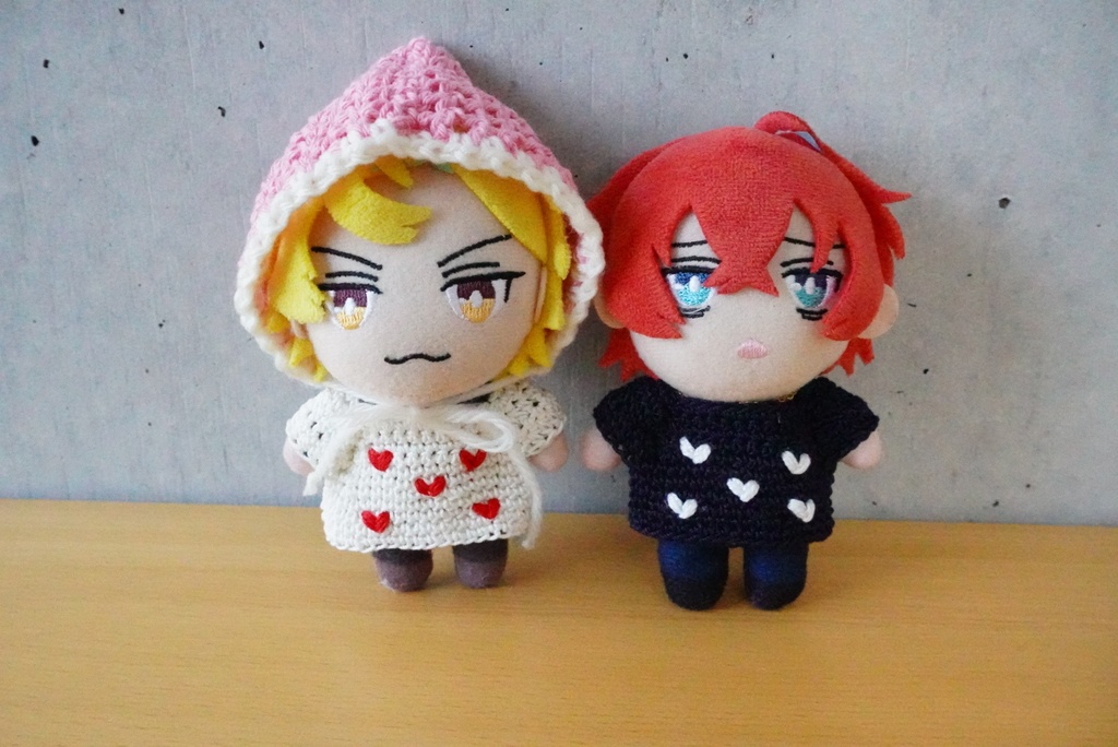 ハートのお洋服&頭巾ちゃん