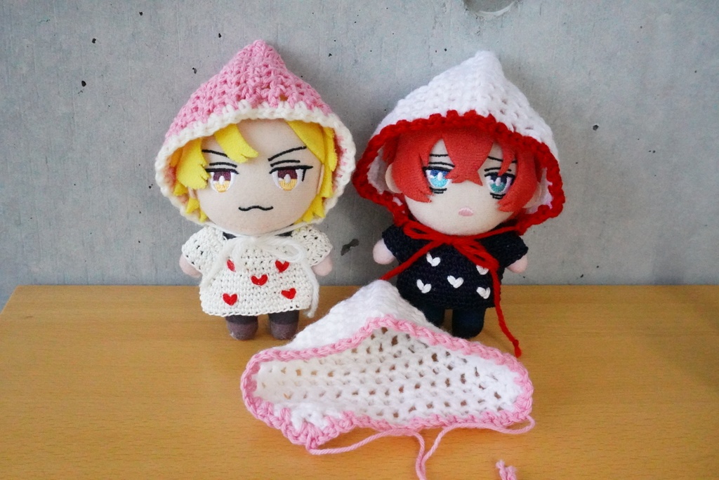 ハートのお洋服&頭巾ちゃん