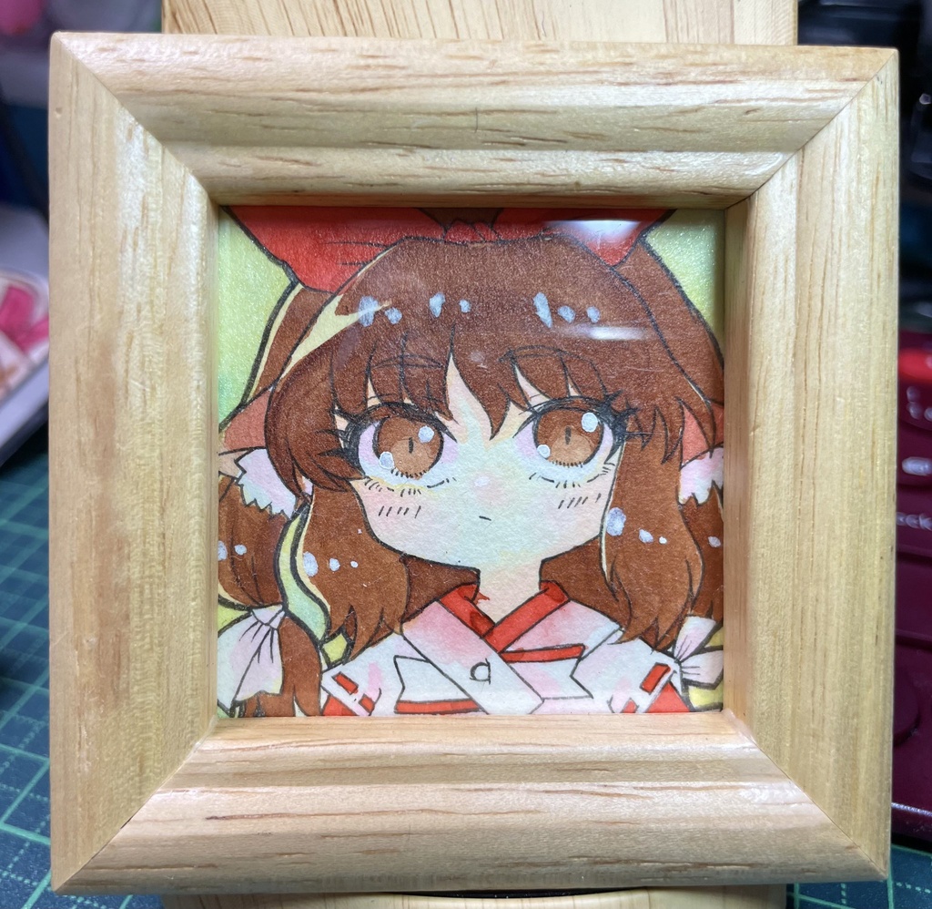 【蓬莱少女繪幻想】未来世紀のブロンド巫女 カラーインク原画【猫耳シリーズ】