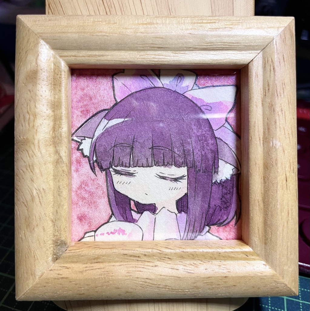 【蓬莱少女繪幻想】蓬莱版霊夢 カラーインク原画【猫耳シリーズ】