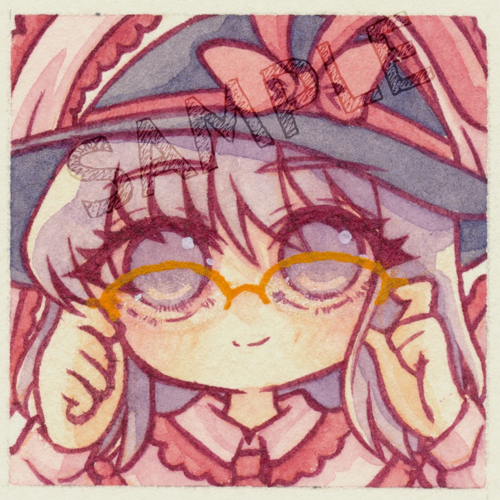 【東方メガネっ娘】永江衣玖 ミニ原画 【C101】