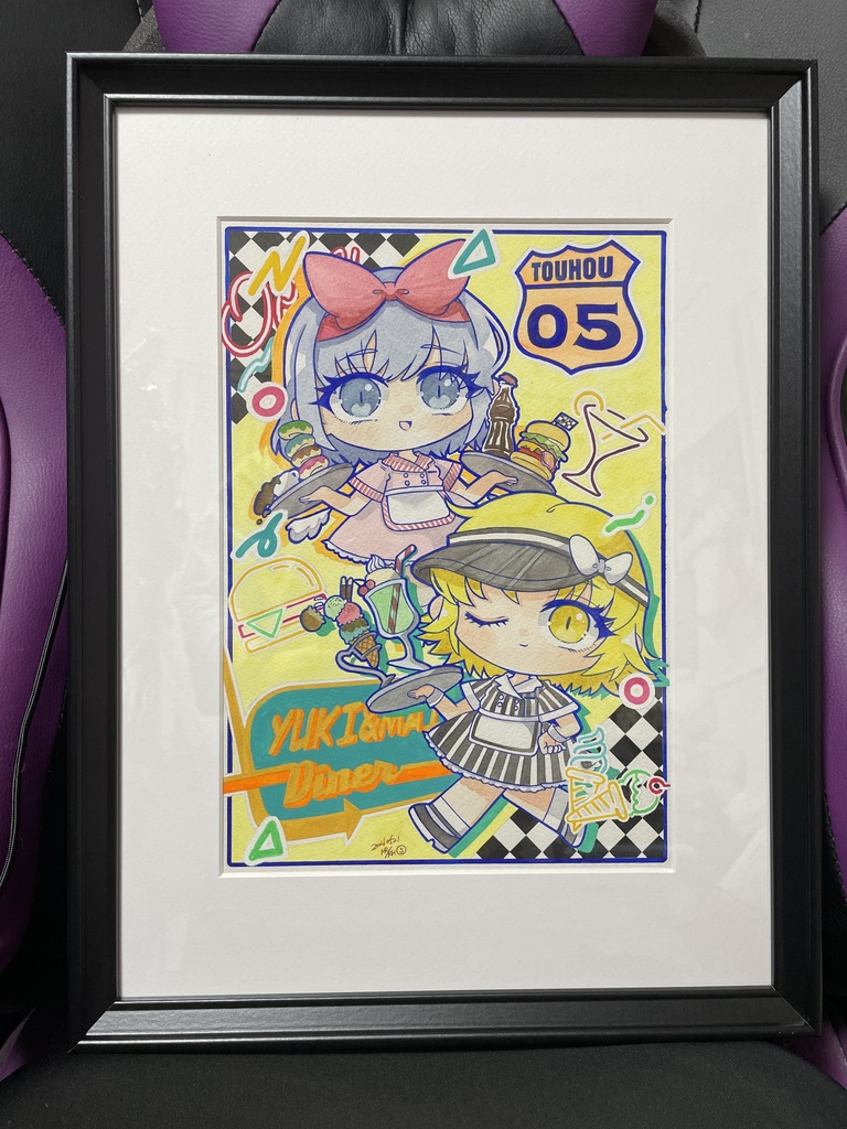 【紅楼夢20】水彩原画【A4サイズ額装済】