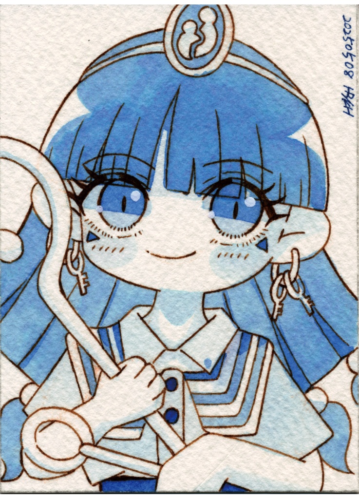 【東方名華祭19】ワンカラードローイング【原画】