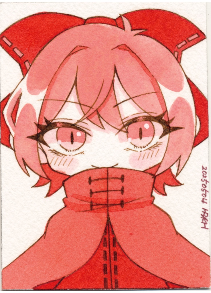 【東方名華祭19】ワンカラードローイング【原画】