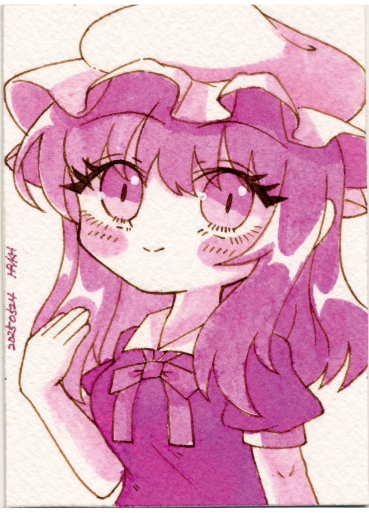 【東方名華祭19】ワンカラードローイング【原画】