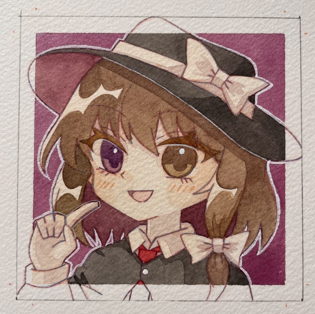 【紅楼夢21】東方水彩原画【水彩画】