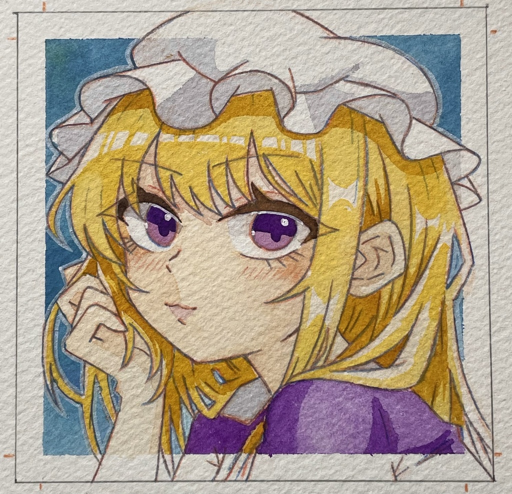 【紅楼夢21】東方水彩原画【水彩画】