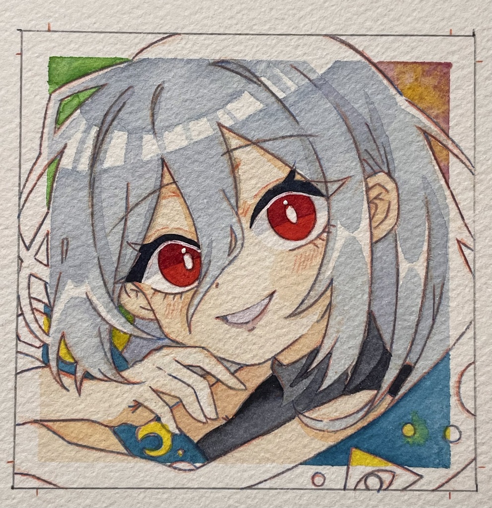 【紅楼夢21】東方水彩原画【水彩画】