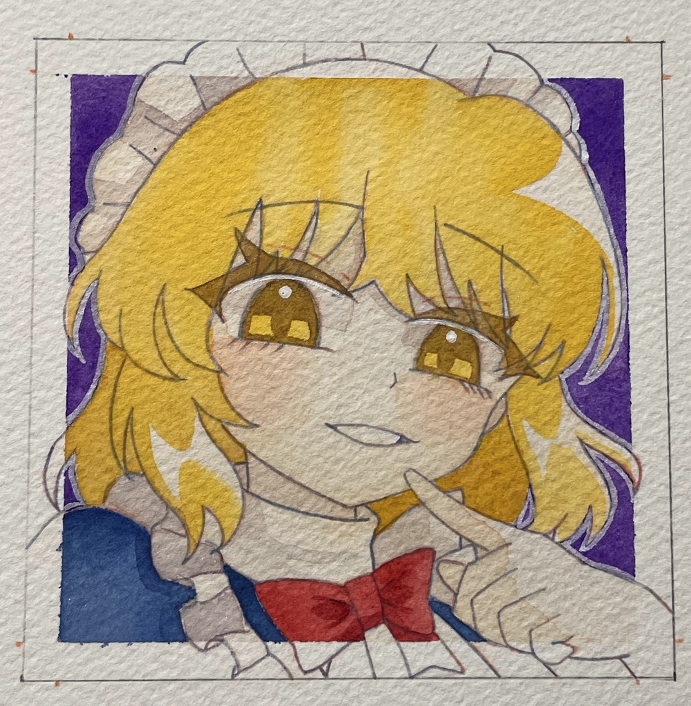 【紅楼夢21】東方水彩原画【水彩画】