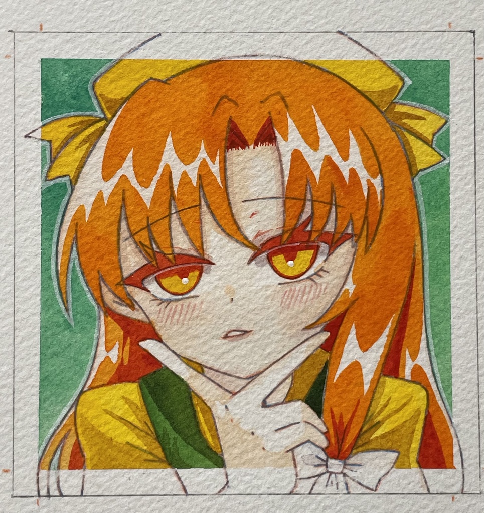 【紅楼夢21】東方水彩原画【水彩画】