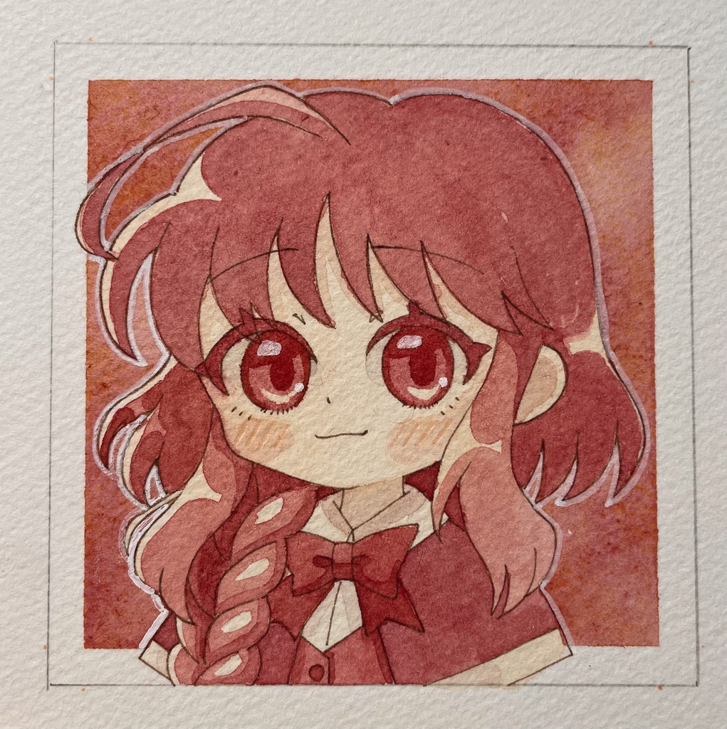 【紅楼夢21】東方水彩原画【水彩画】