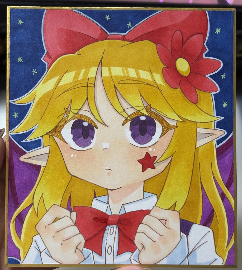 【ミニ色紙】エリス【コピック】
