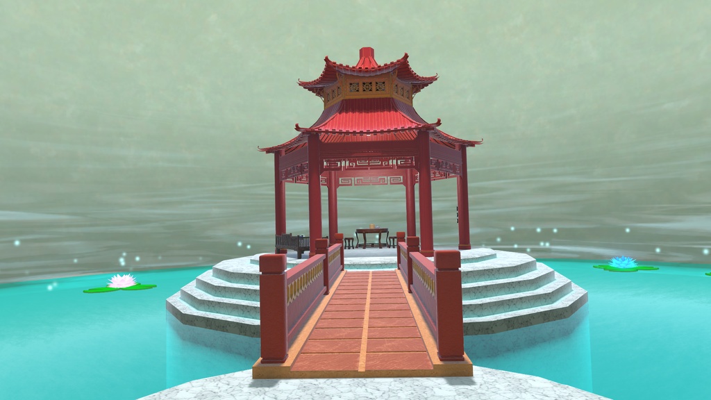 VRChat用ワールド『壺中の空 ~The sky in the Vase~』