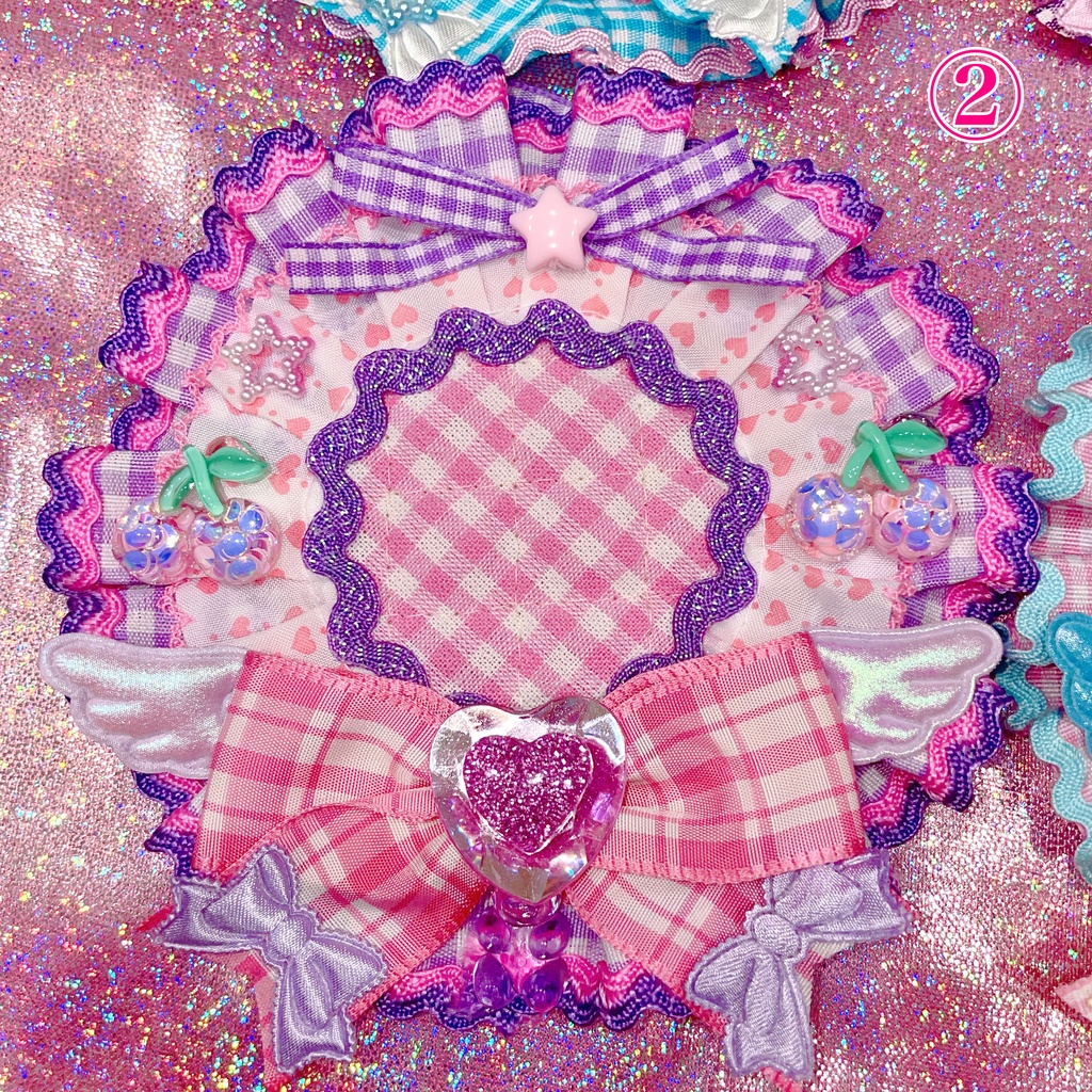 ゆめかわ⭐️ちぇっくロゼット🎀