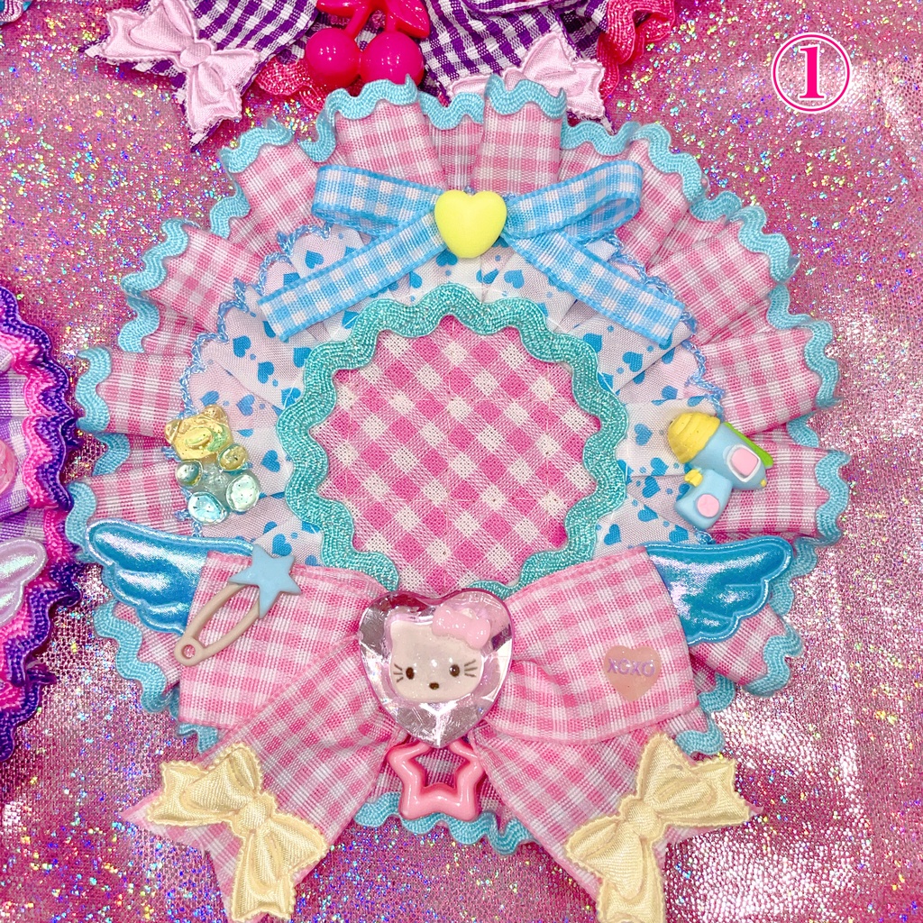 ゆめかわ⭐️ちぇっくロゼット🎀