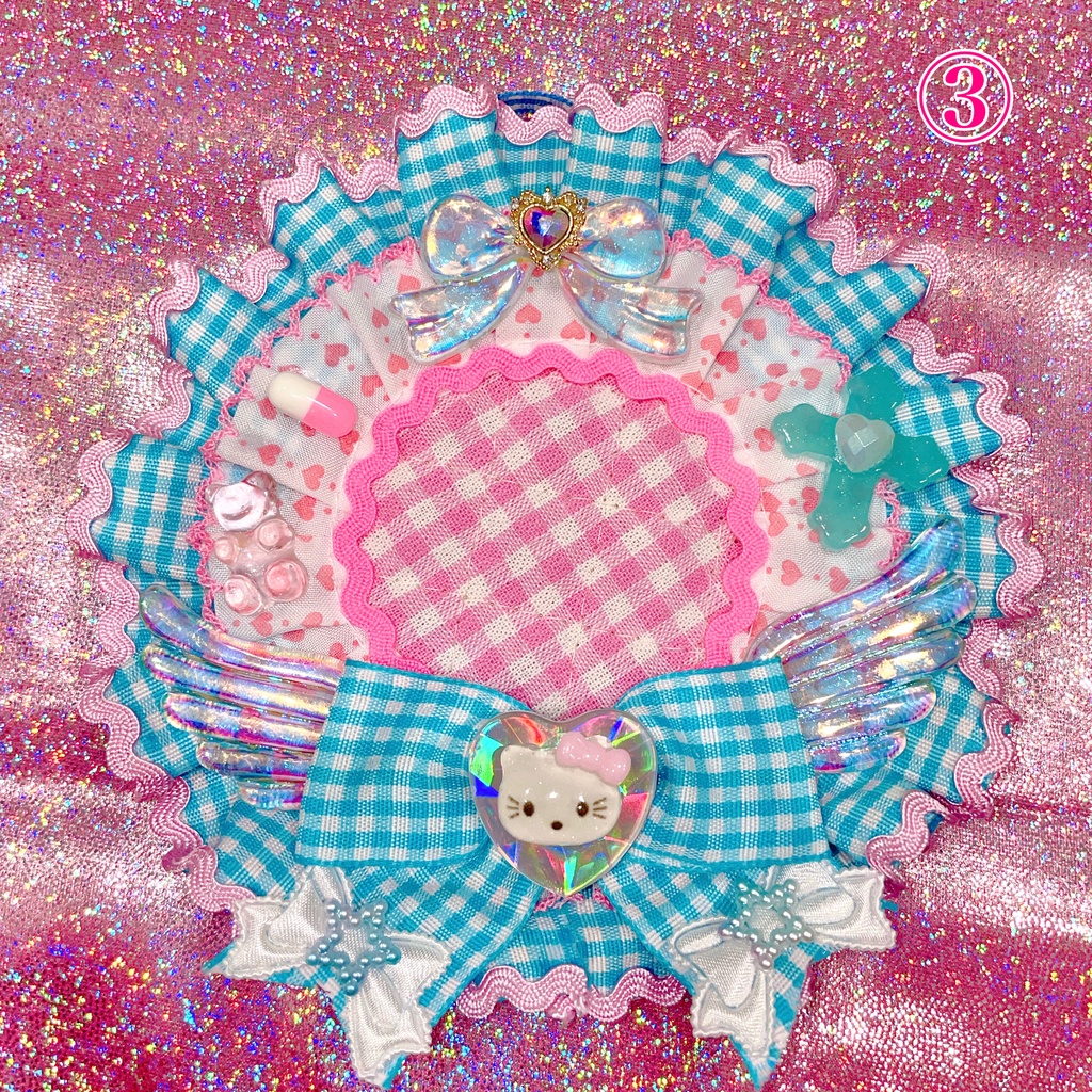 ゆめかわ⭐️ちぇっくロゼット🎀