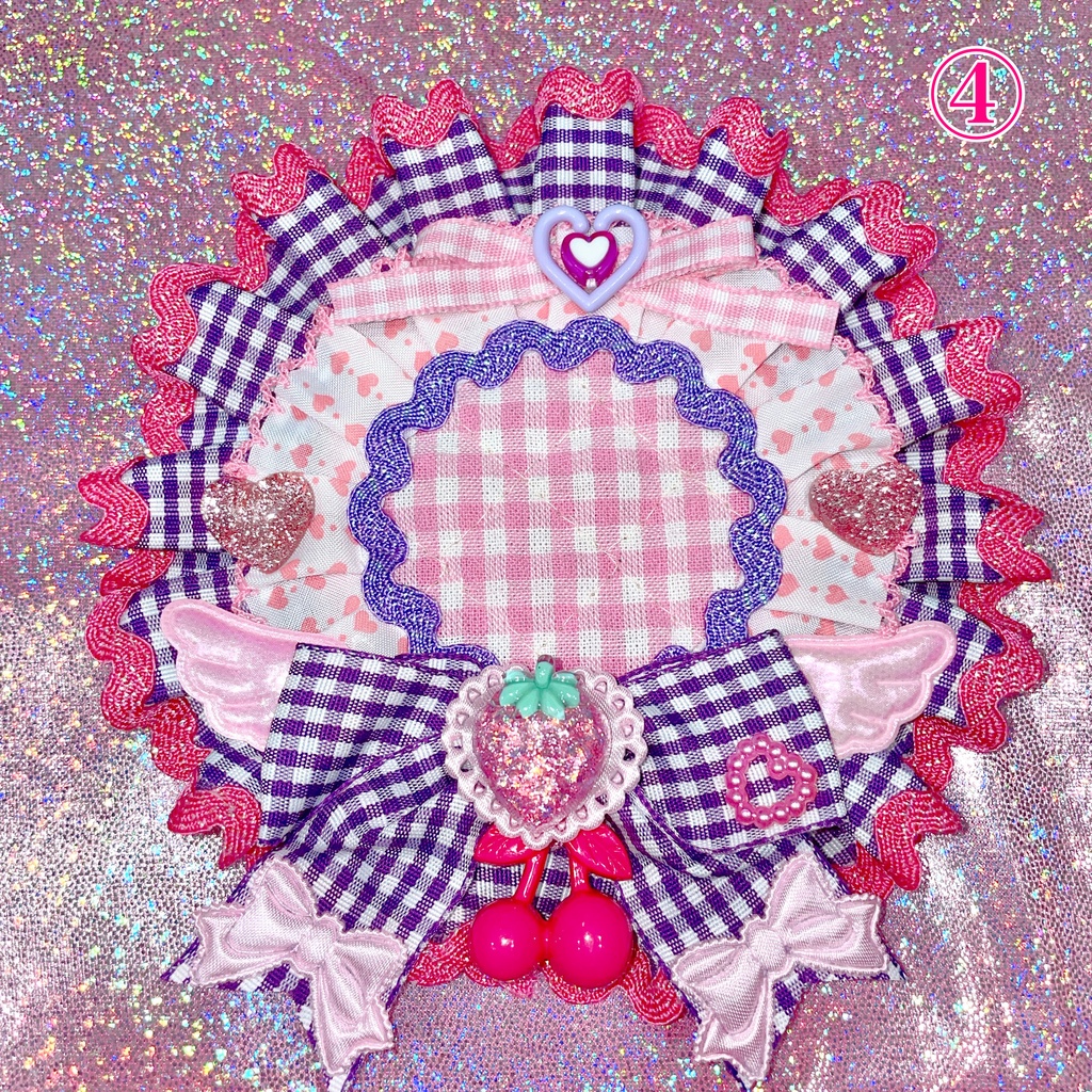 ゆめかわ⭐️ちぇっくロゼット🎀