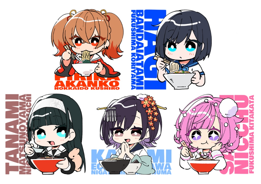 おんむすラーメンアクキー