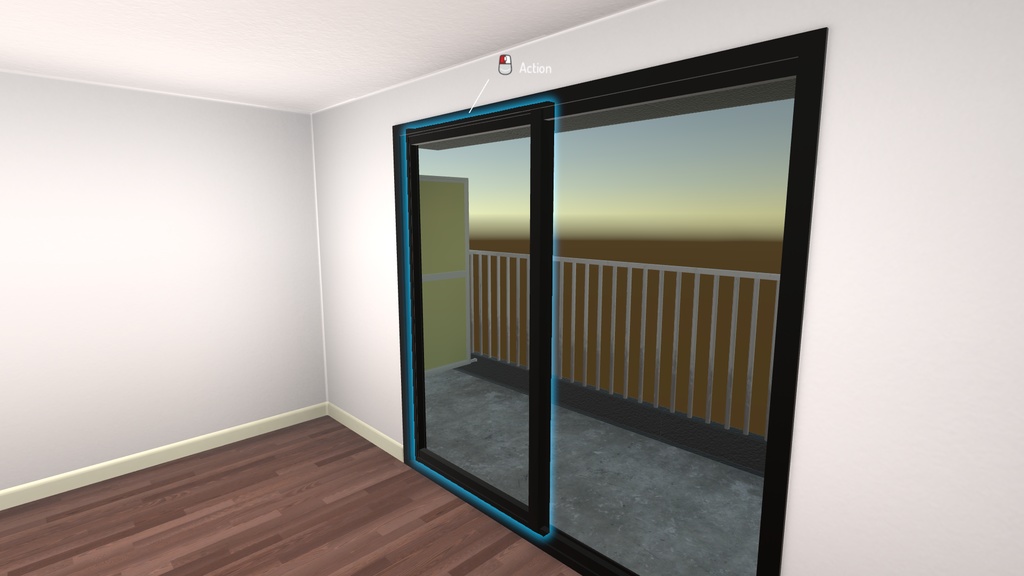 【VRChatワールド】アパートの一室-01