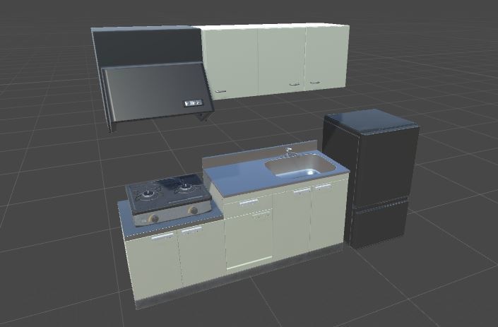 一人暮らしアパートのキッチン