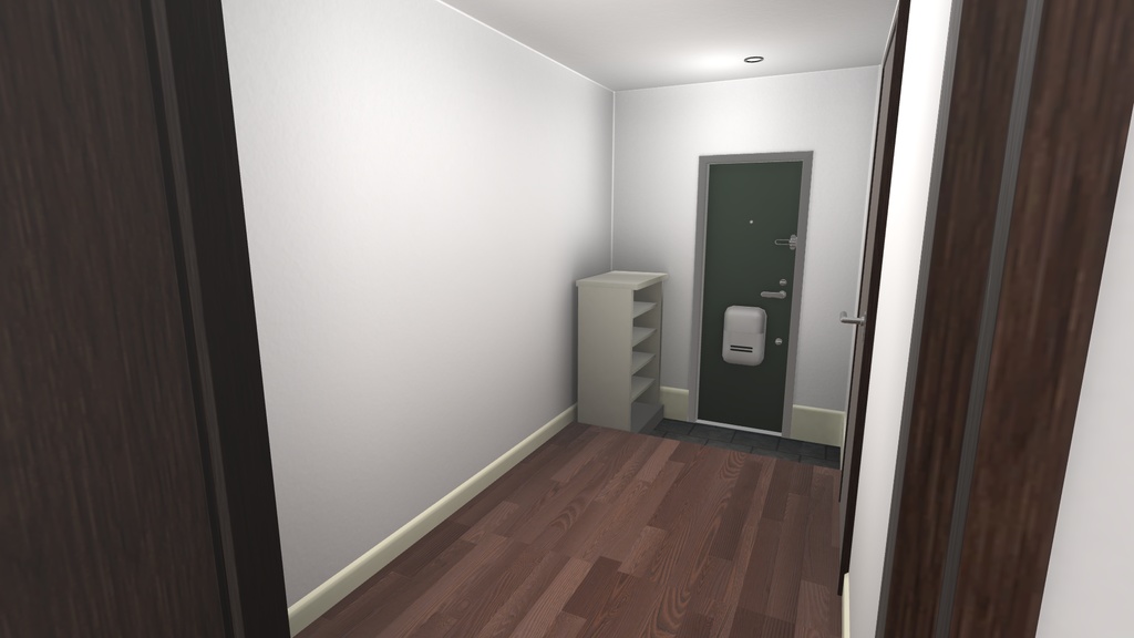 【VRChatワールド】アパートの一室-02(ロフト付き)