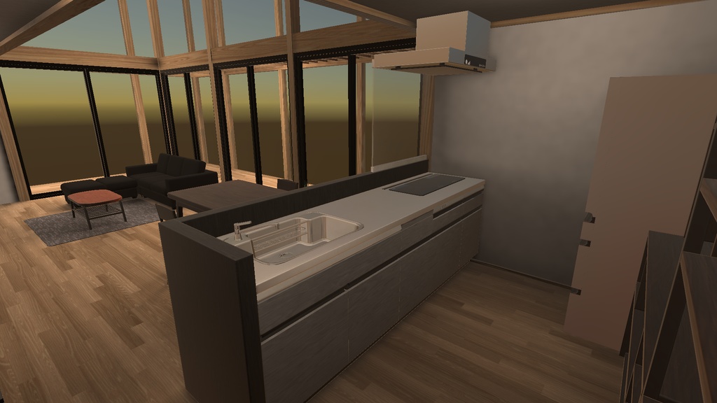 【3Dモデル】システムキッチン01