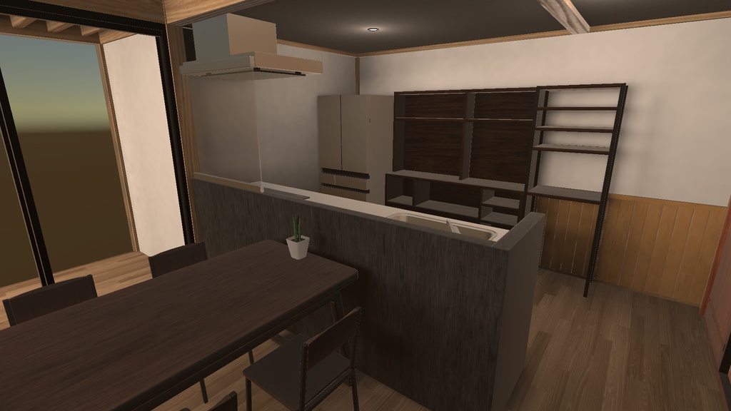 【3Dモデル】システムキッチン01