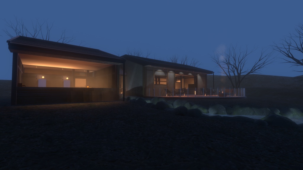 【VRChatワールド】旅館の一室vol.2(温泉付き)