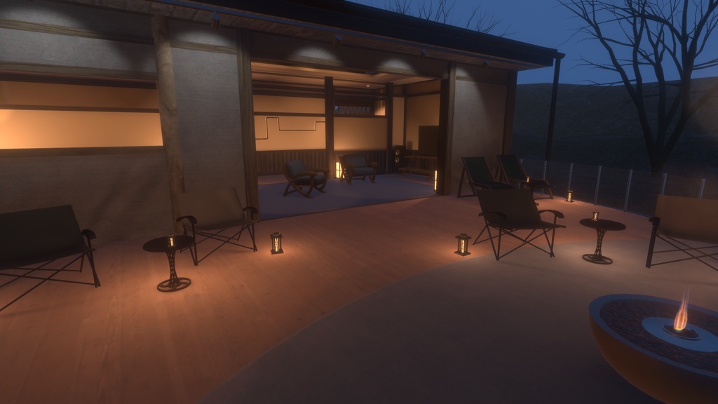 【VRChatワールド】旅館の一室vol.2(温泉付き)