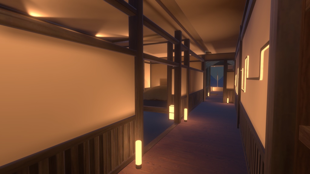 【VRChatワールド】旅館の一室vol.2(温泉付き)