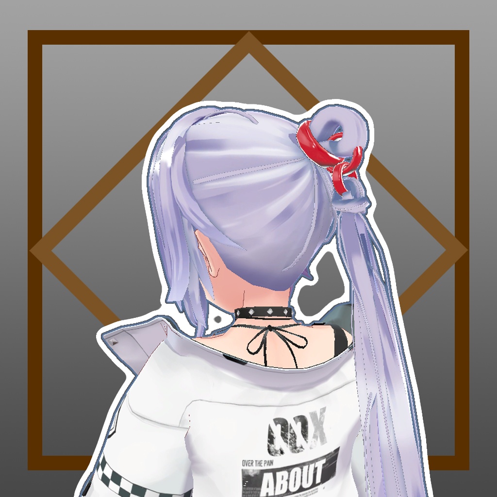 【舞夜/Leeme対応】リング付きエクステ --ポニーテール--