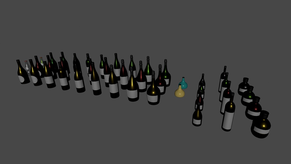【3DModel】お酒プロップ【26種類】
