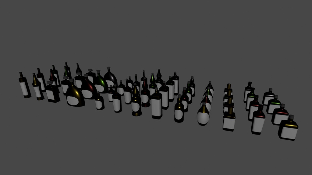 【3DModel】お酒プロップ【26種類】