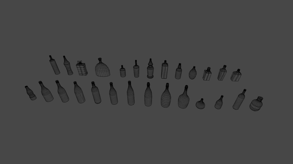 【3DModel】お酒プロップ【26種類】