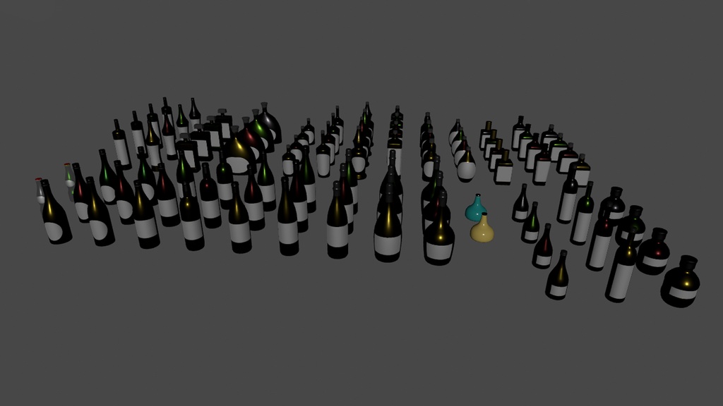 【3DModel】お酒プロップ【26種類】