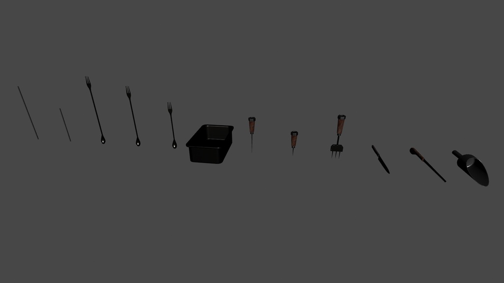 【3DModel】Bar関連の調理器具プロップ【28種類】