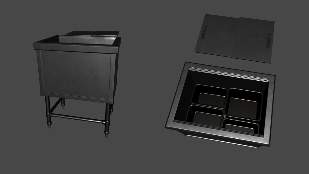 【3DModel】Bar関連の調理器具プロップ【28種類】