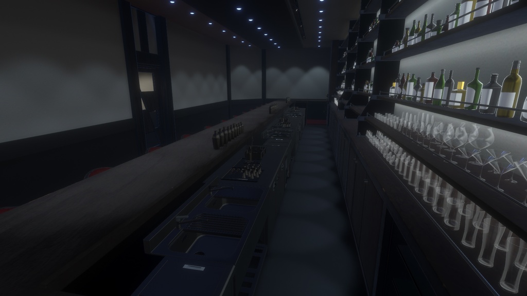 【VRChatワールド】Bar vol.02【照明2種類有】