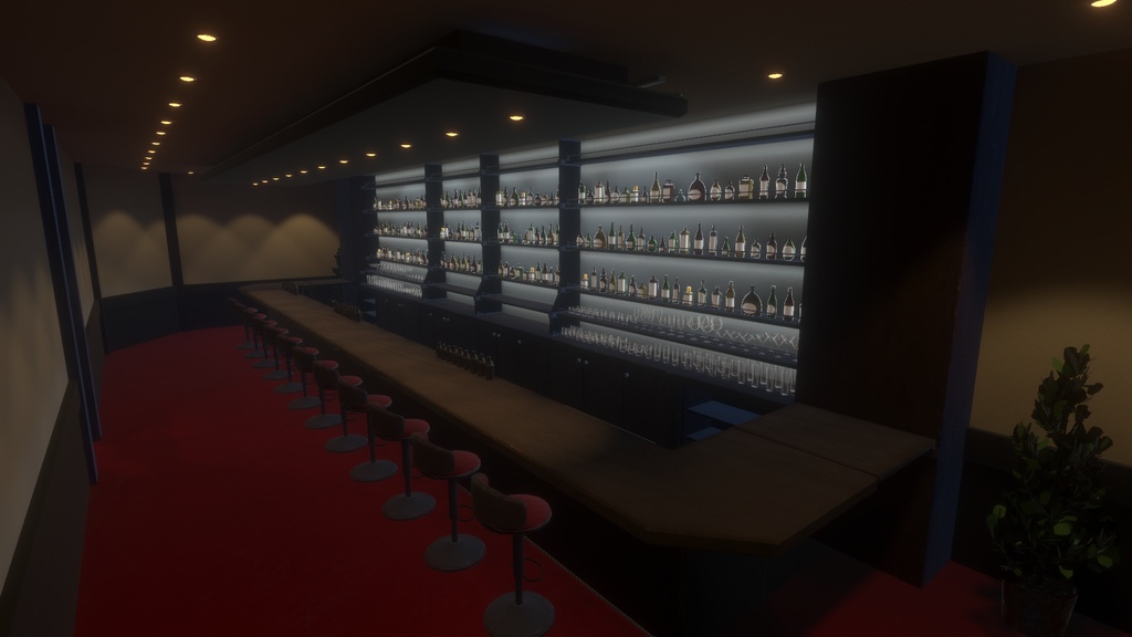 【VRChatワールド】Bar vol.02【照明2種類有】