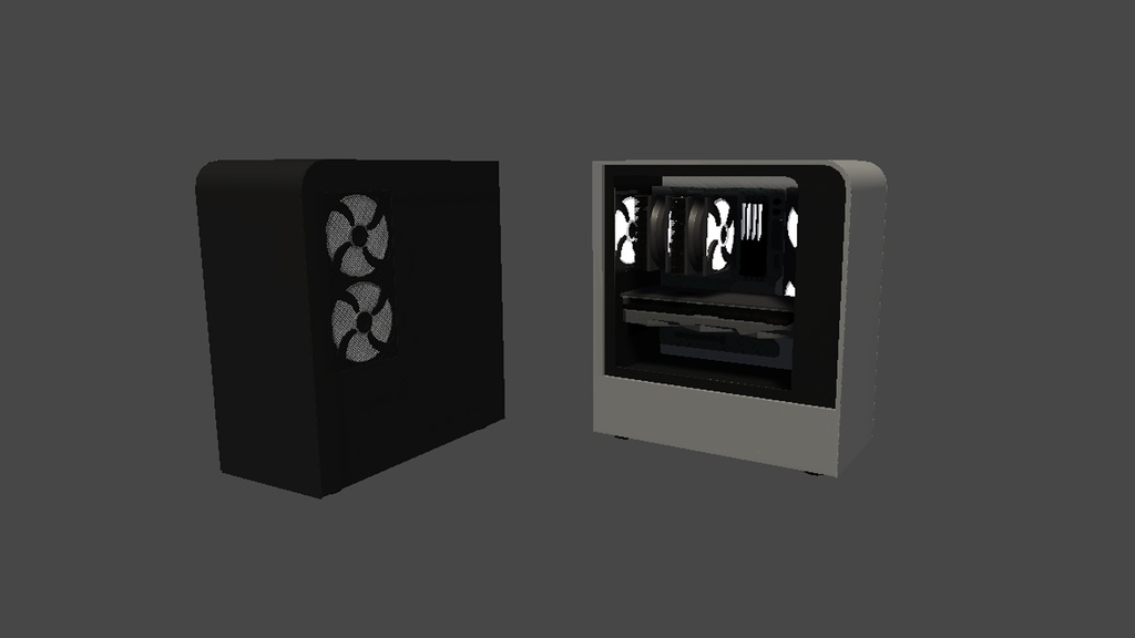 【3DModel】ゲーミングPC周りのプロップ【9種類】