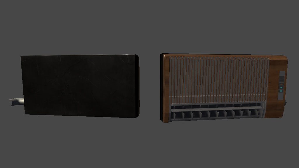 【3DModel】エアコン、扇風機プロップ【19種類(色、動き差分あり)】