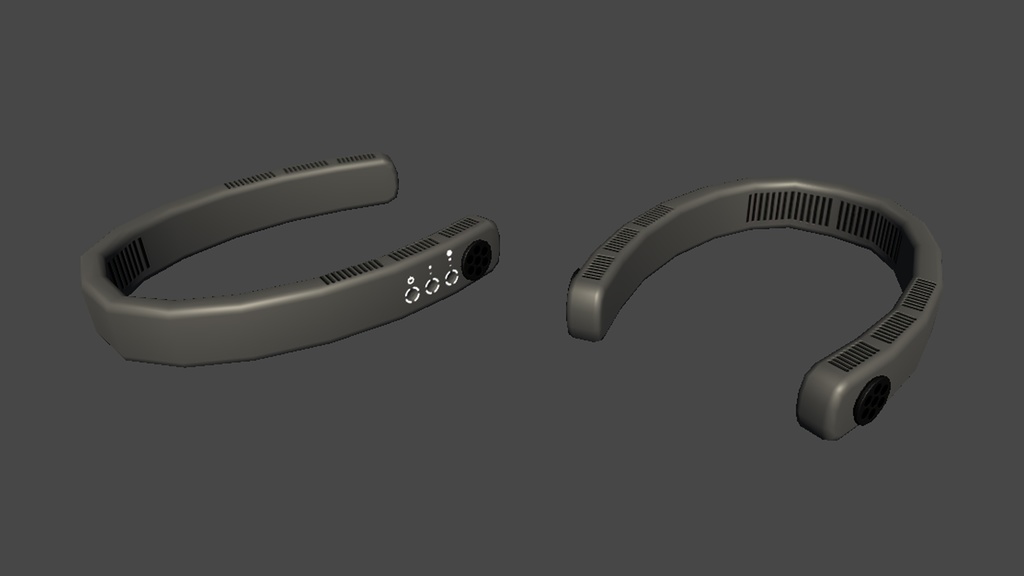 【3DModel】ハンディ扇風機プロップ【7種類(色差分あり)】