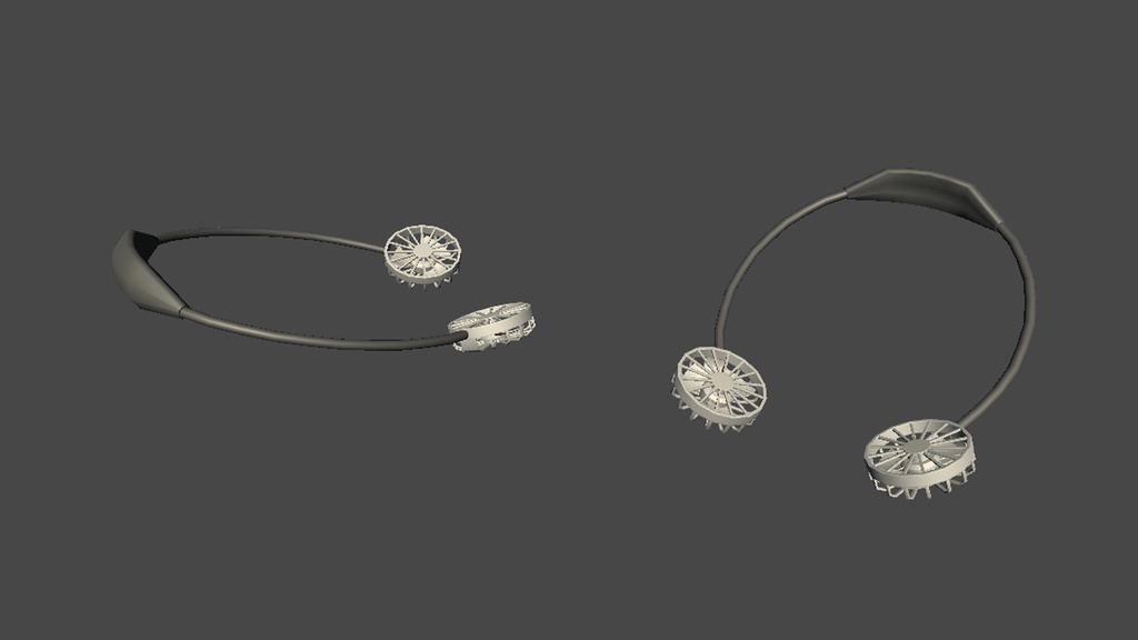 【3DModel】ハンディ扇風機プロップ【7種類(色差分あり)】