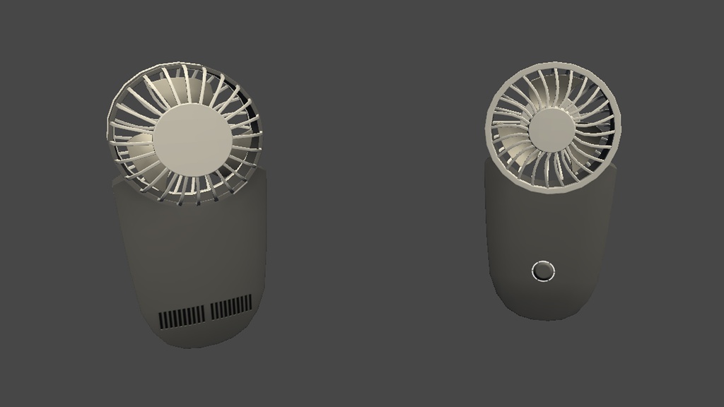 【3DModel】ハンディ扇風機プロップ【7種類(色差分あり)】