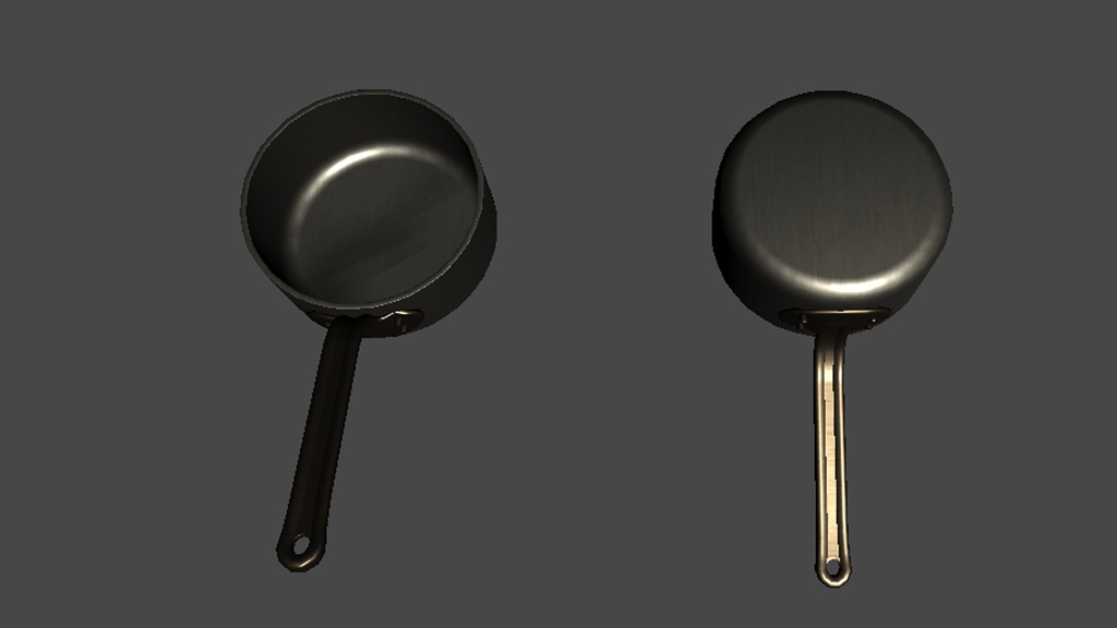 【3DModel】フライパン、鍋プロップセット【12種類】