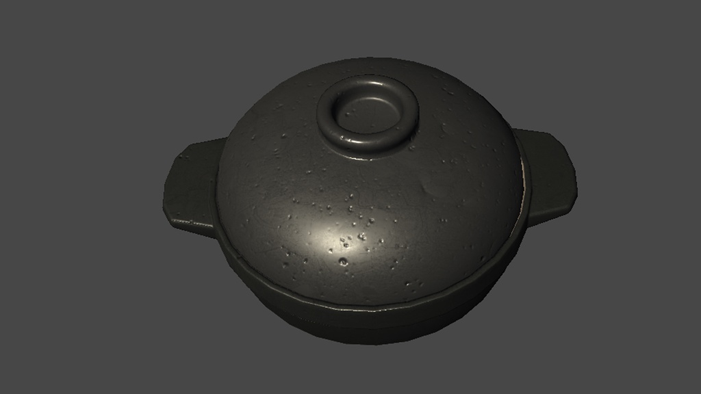 【3DModel】ホットプレート、土鍋プロップセット【8種類】