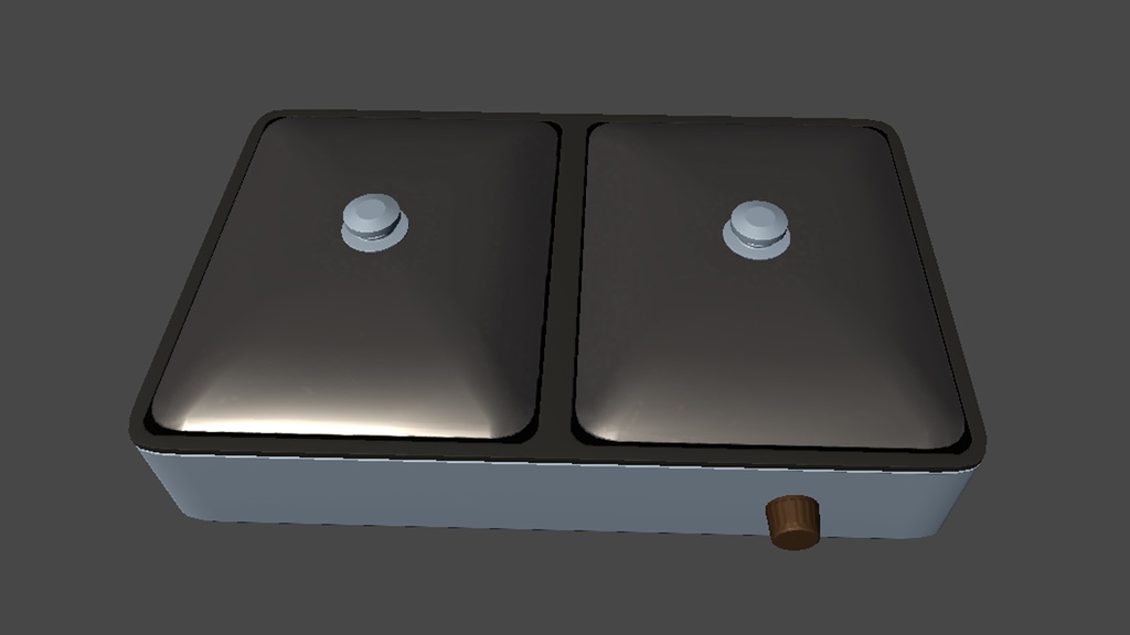 【3DModel】ホットプレート、土鍋プロップセット【8種類】