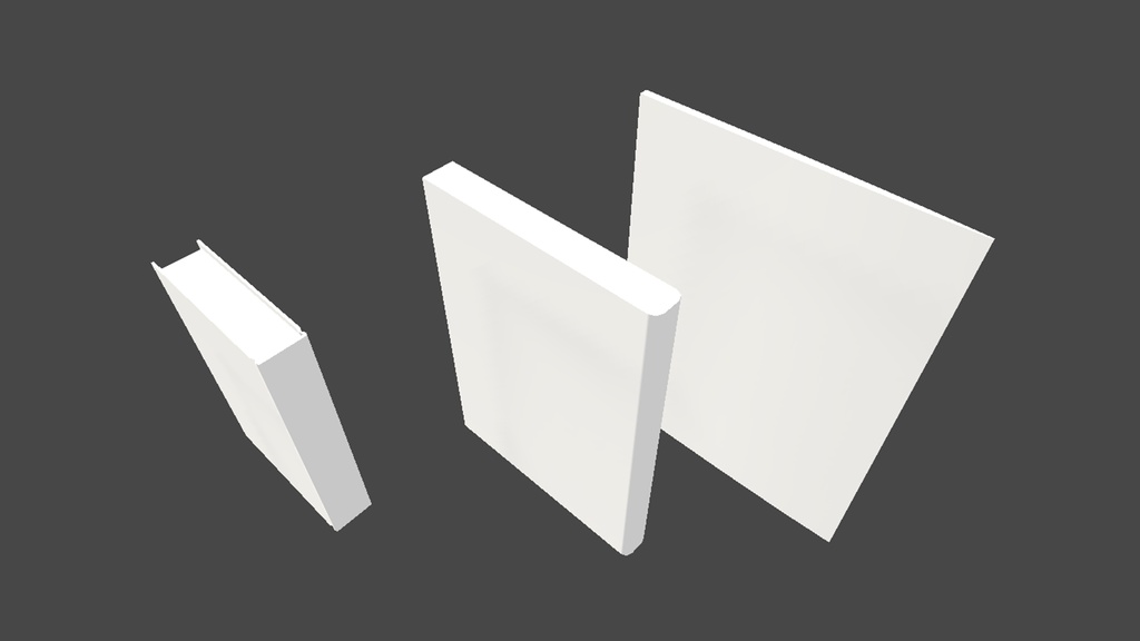 【3DModel】インテリア用の本、額縁プロップ【32種類】