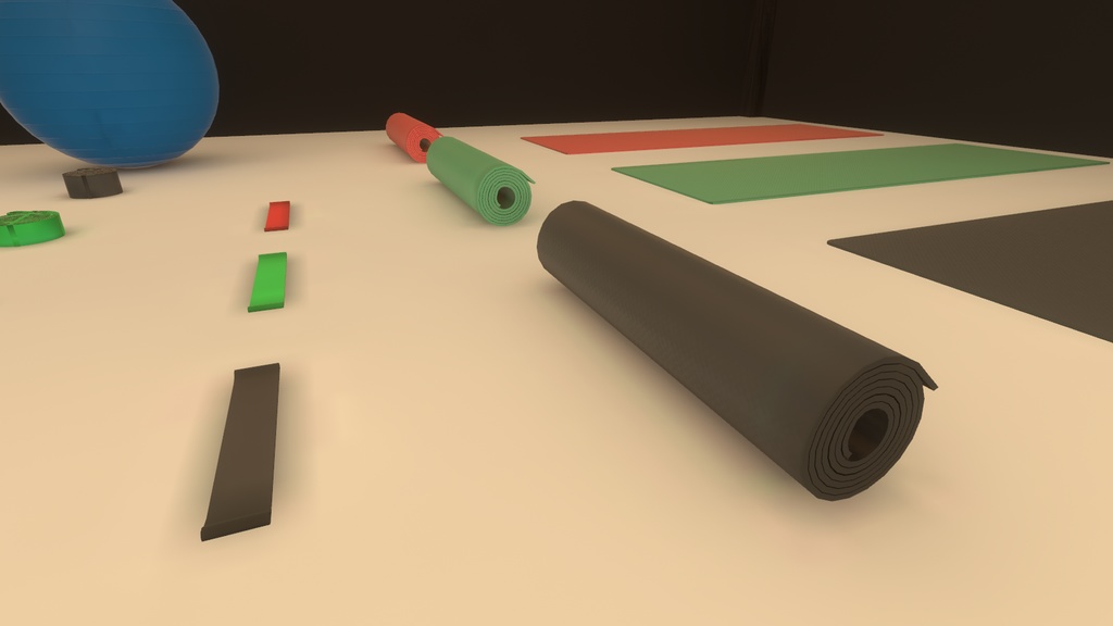 【3DModel】ジムのプロップ【26種類】