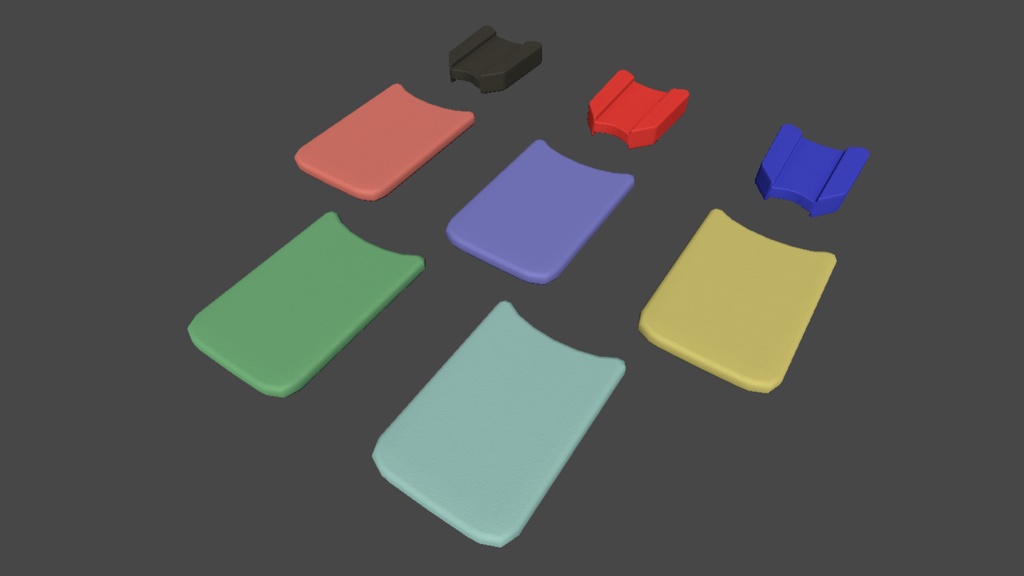 【3DModel】プールのプロップ【27種類】